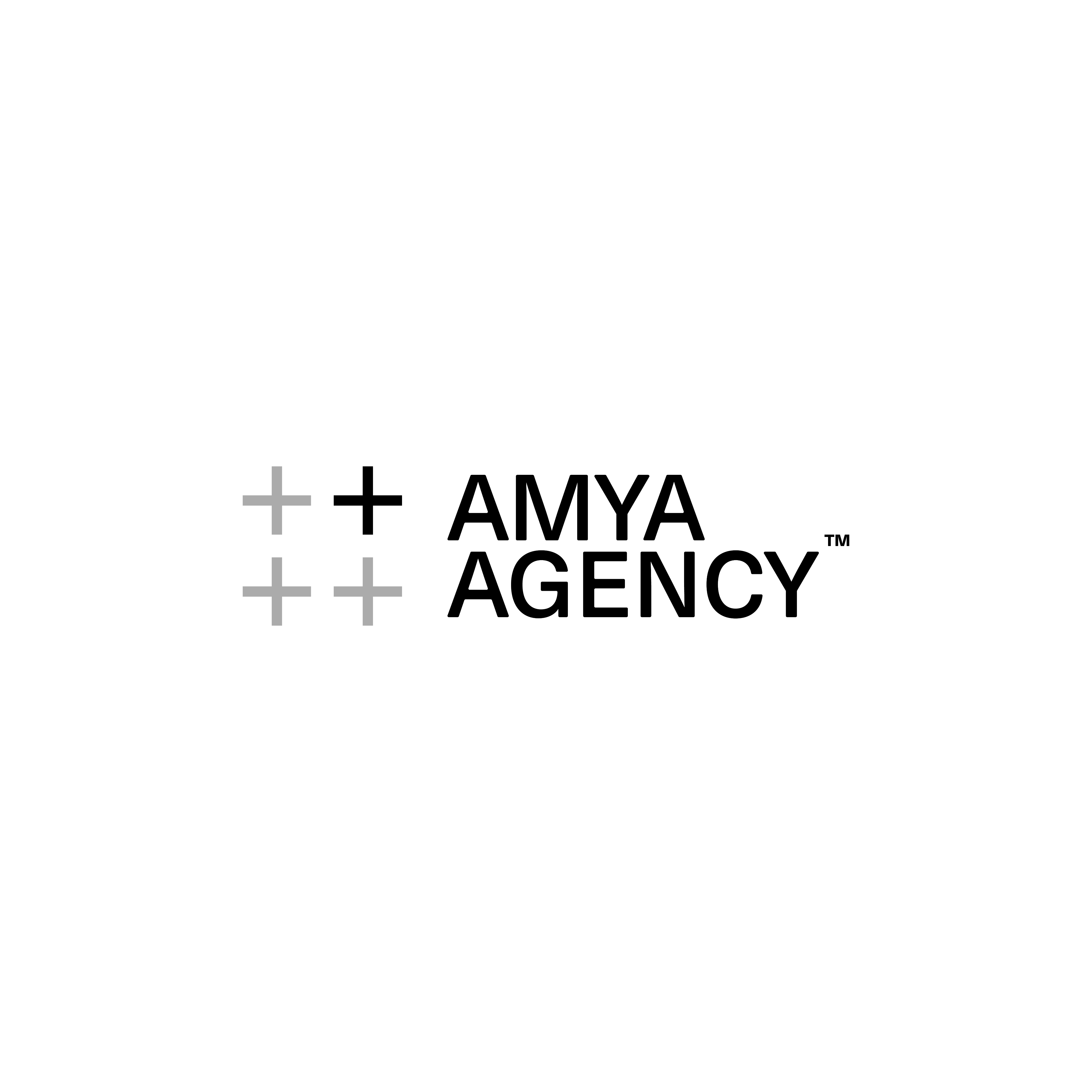 Amya square lockup — white
