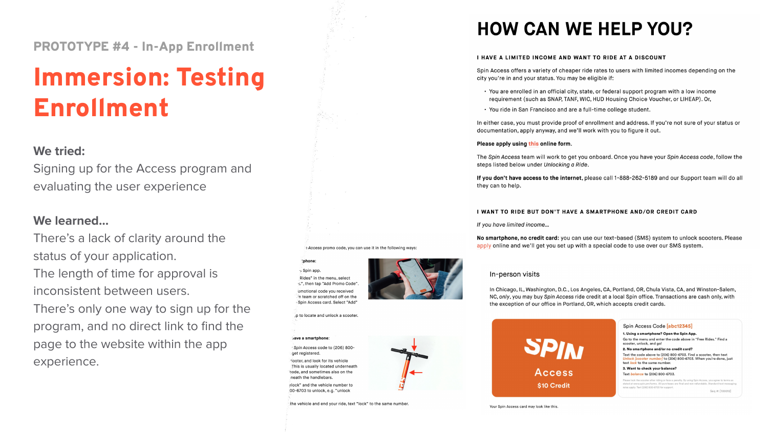 Street testing enrollment