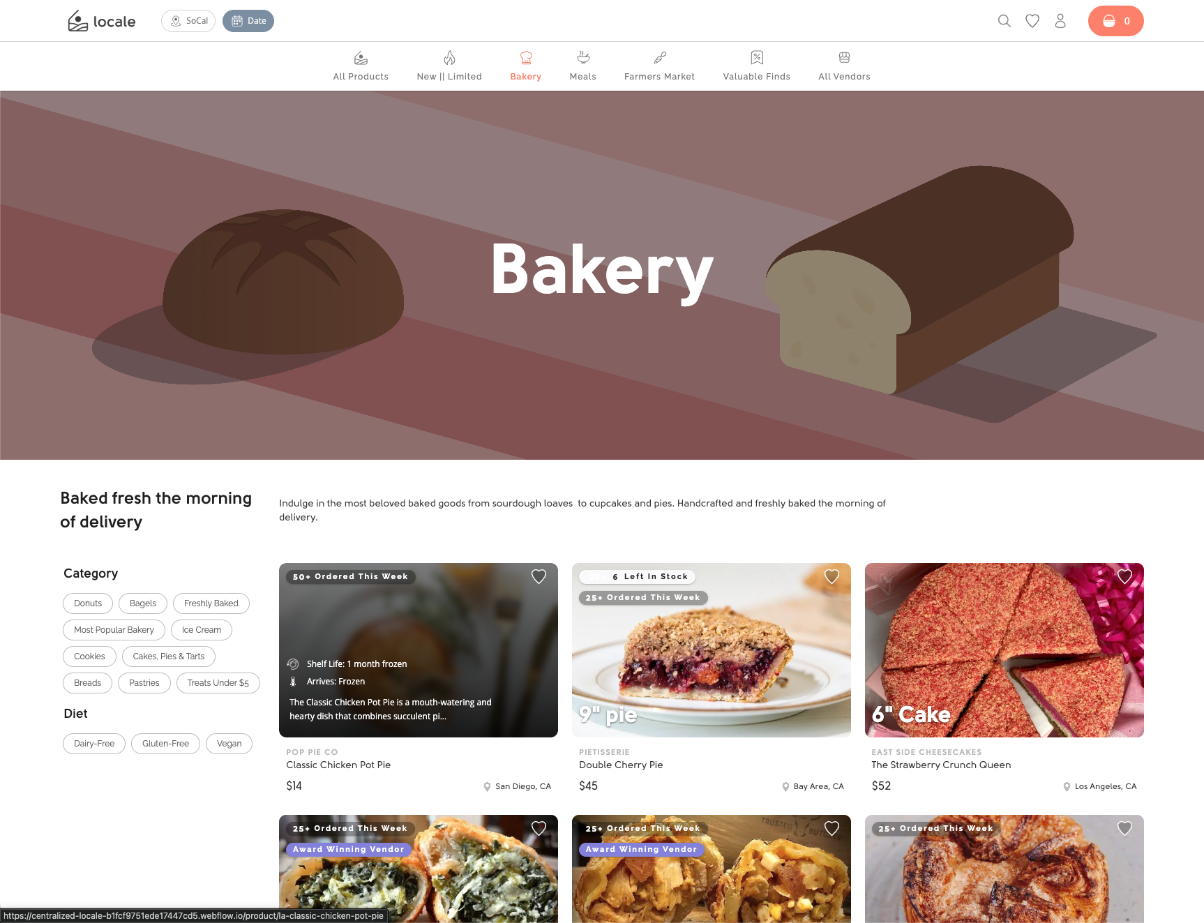 One of many category pages