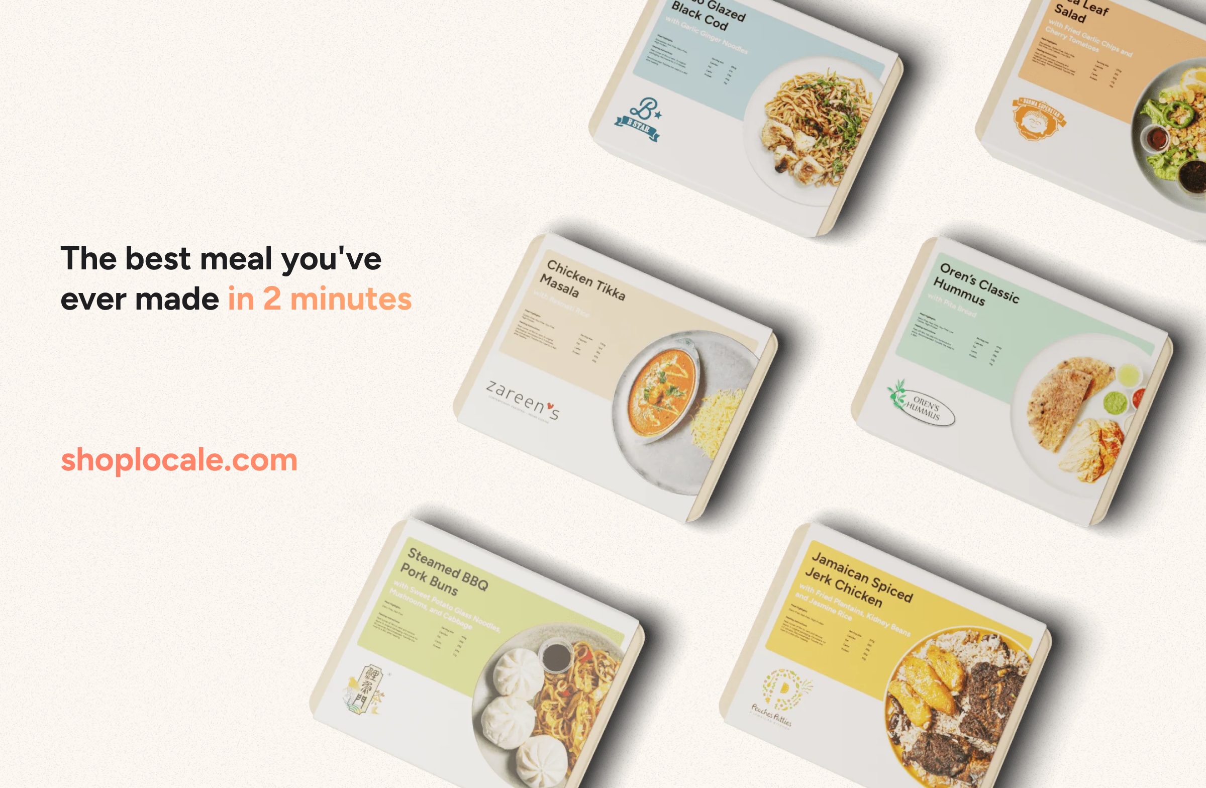 Locale 2.0 marketing material — prepared meals from local restaurants