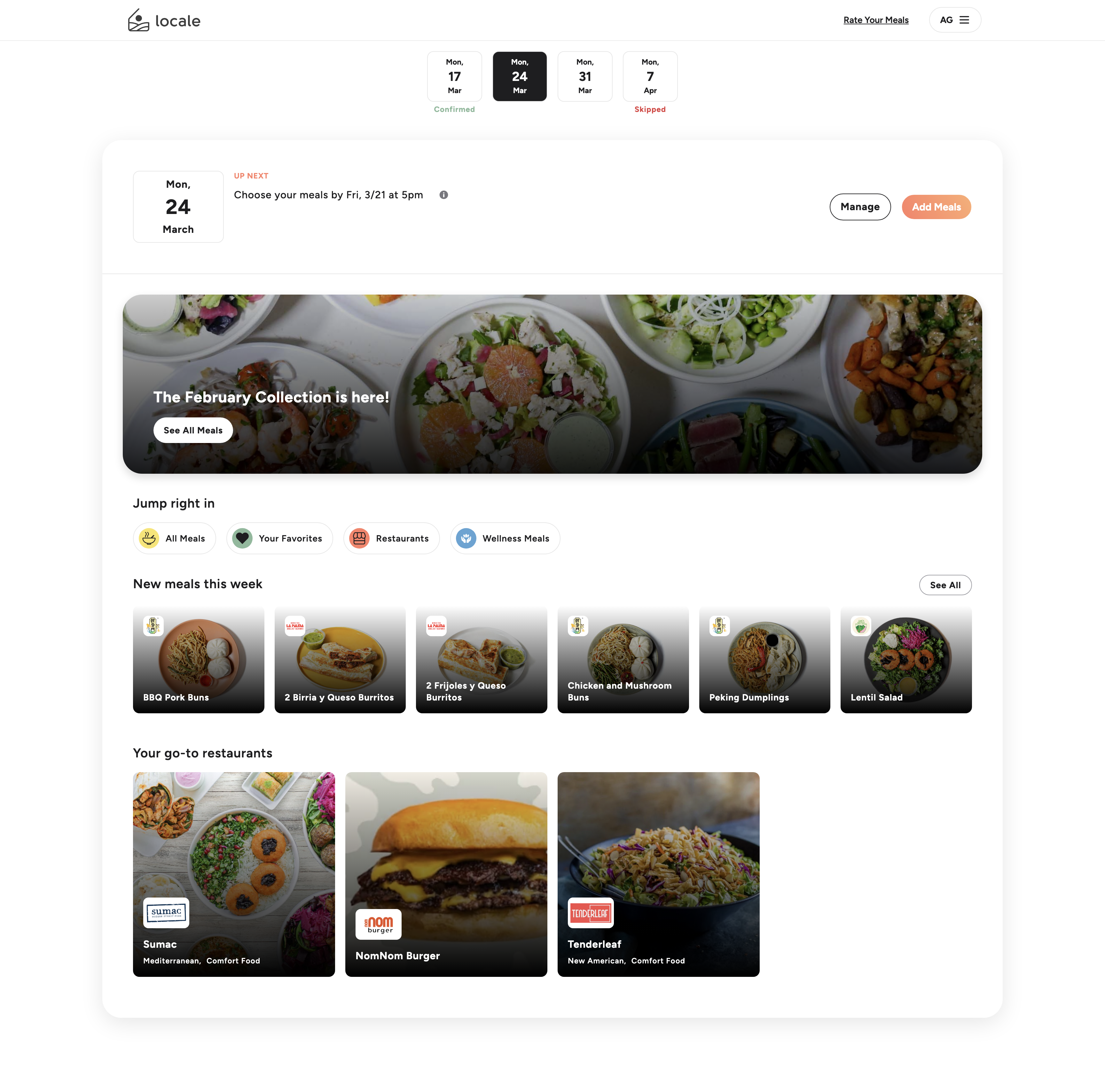 Order dashboard