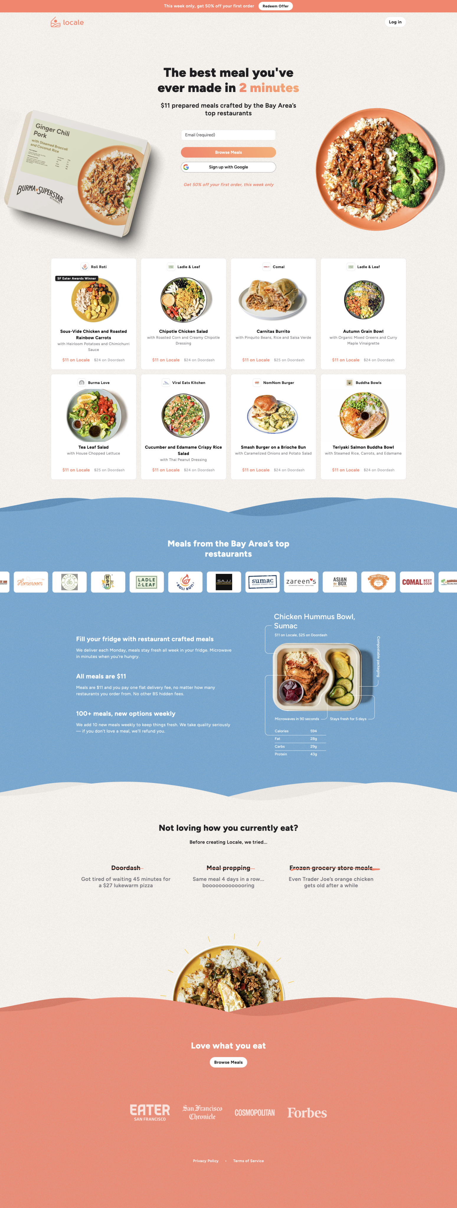 Locale 2.0 homepage