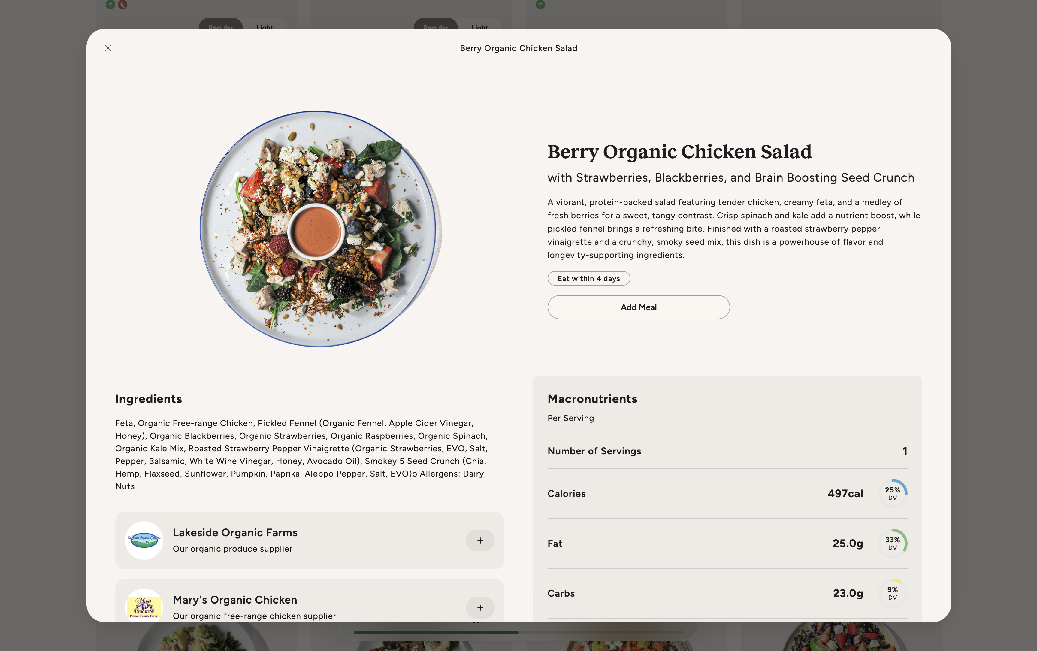 Product popup